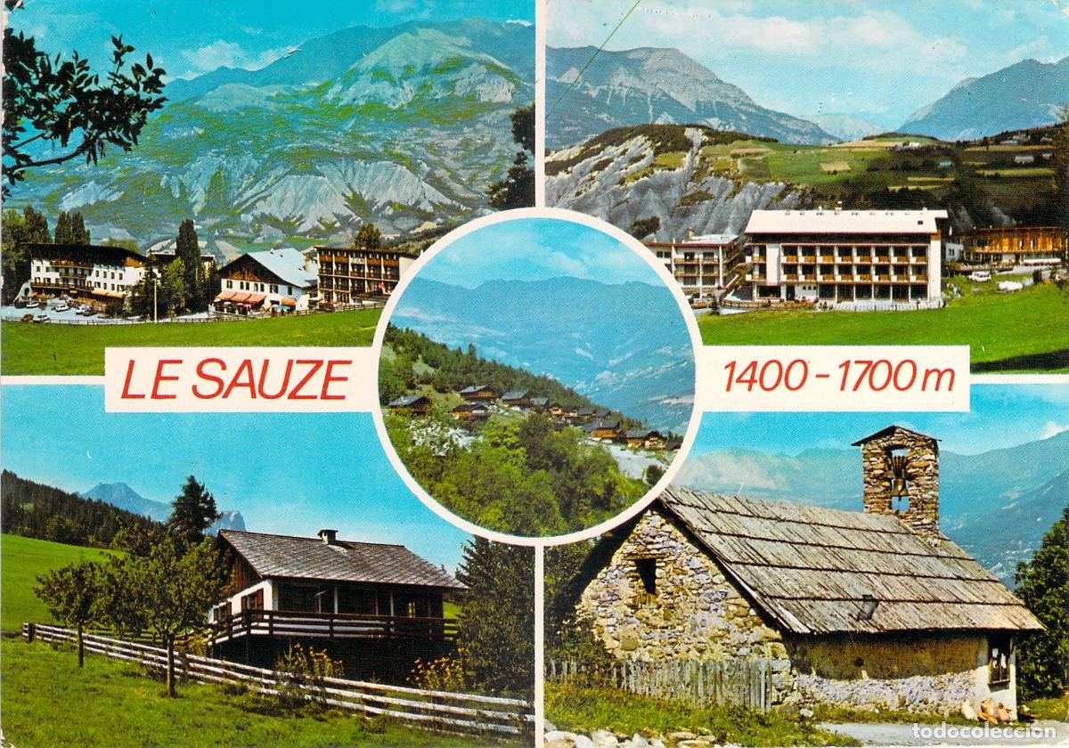 Postales: Postal de Le Sauze Alpes de Haute-Provence Valle del Ubaye Francia