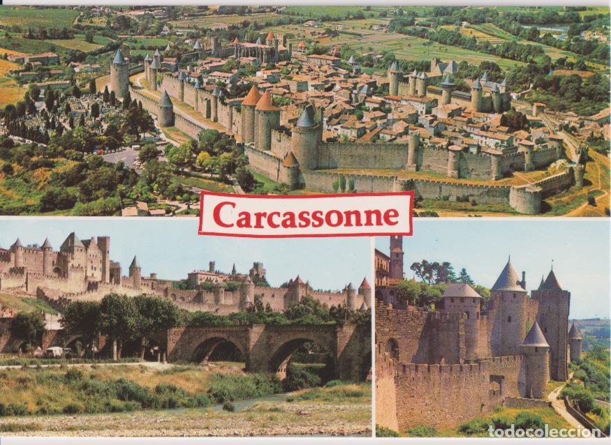 Postcards: FRANCIA, CARCASSONNE,VISTA GENERAL, VISTA A&Eacute;REA &ndash; EDITIONS SL 25313 &ndash; S/C