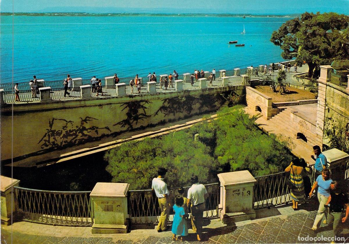 Postales: Postal de la Fontana Aretusa en Siracusa, Sicilia