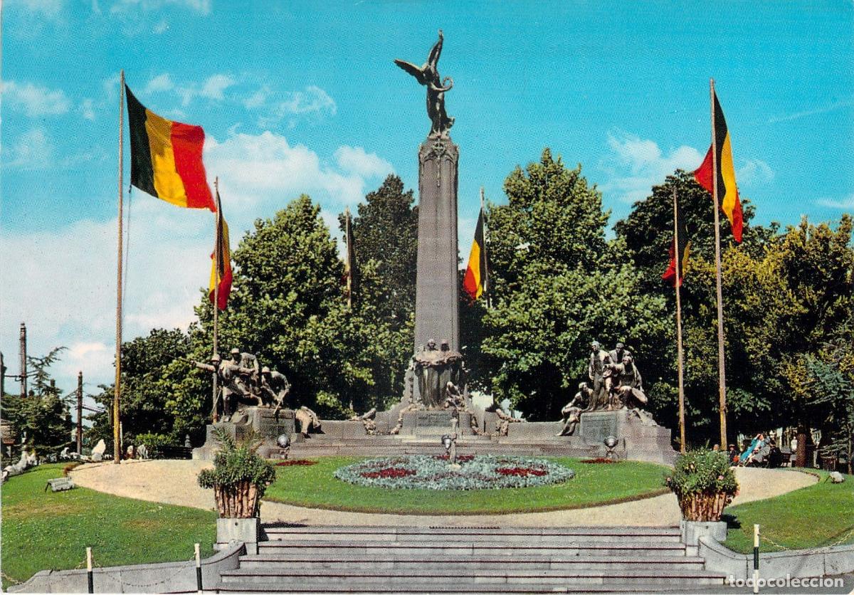 Postales: Postal del Monumento de la Victoria en Verviers, B&eacute;lgica