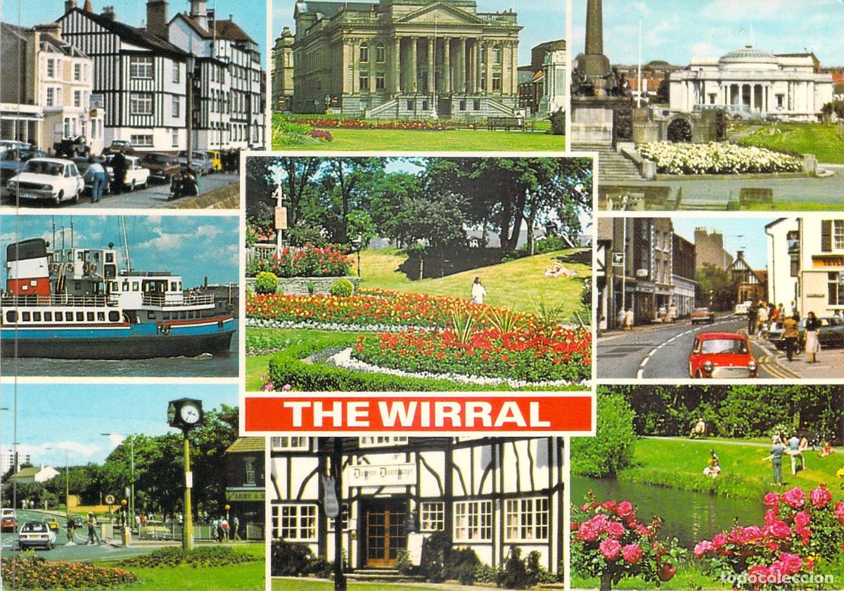 Postales: Postal de The Wirral Merseyside Inglaterra Multi-vista de Ciudades