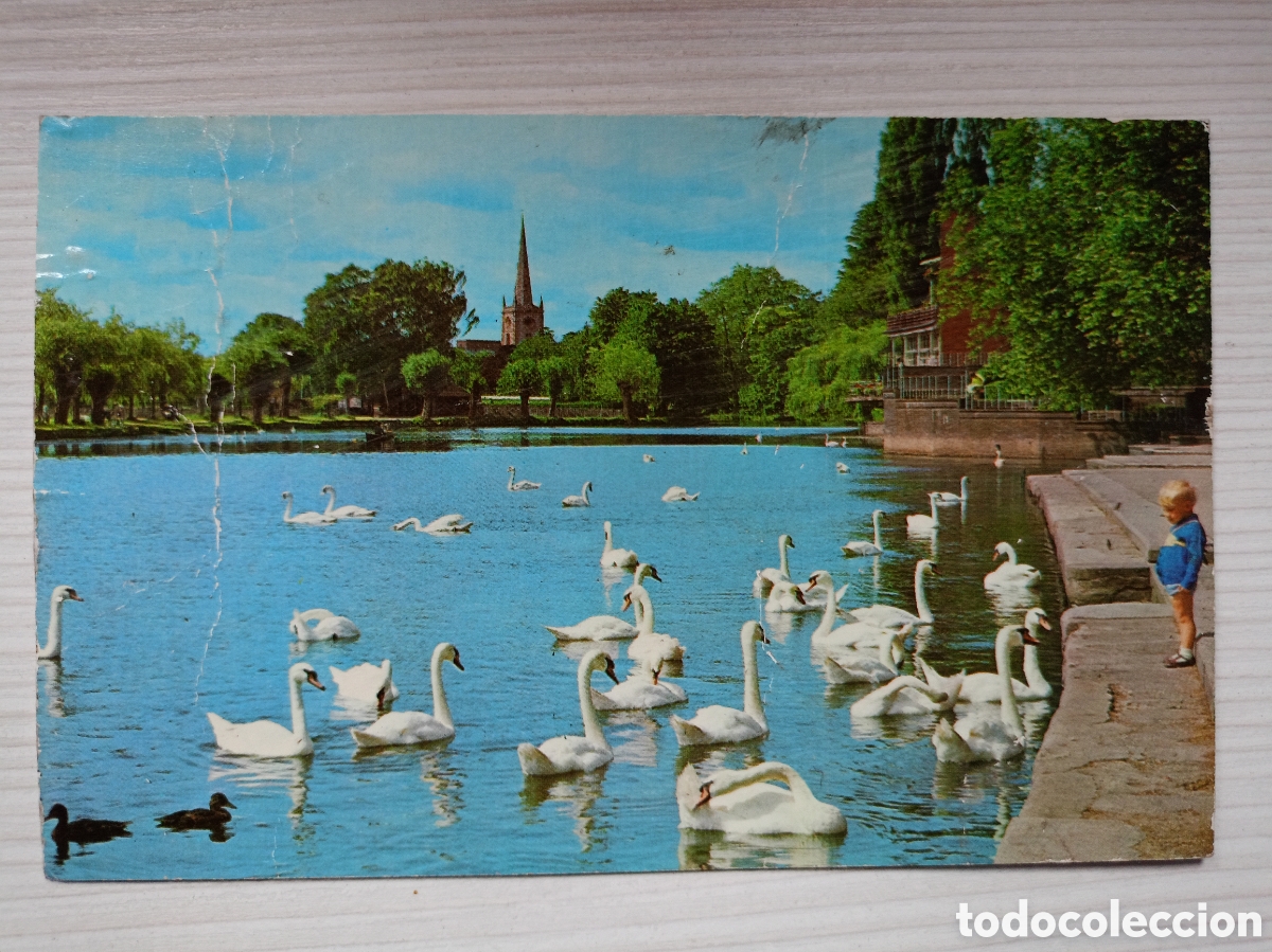 Postales: Postal River Avon, Stratford-Upon-Avon Warwickshire Inglaterra G 13