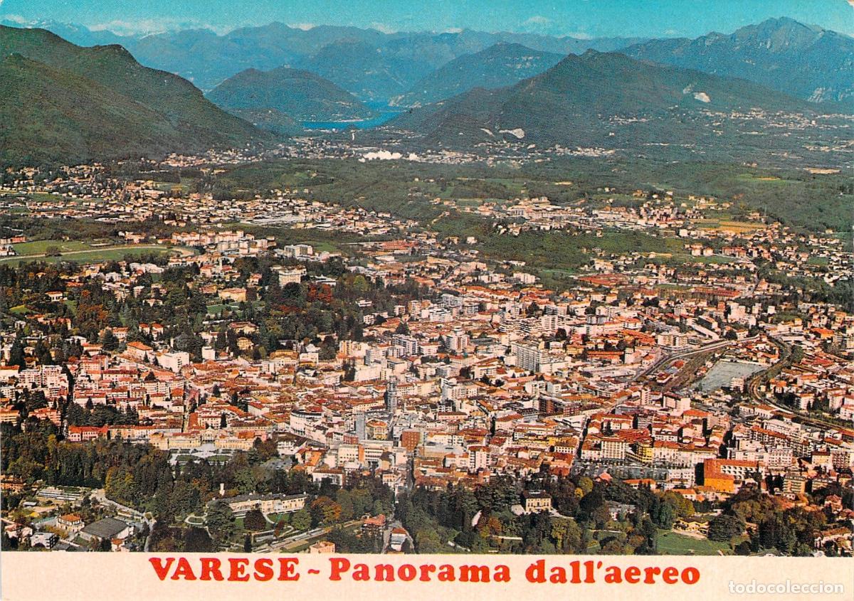 Postales: Postal de Varese Italia Vista A&eacute;rea Panorama desde Avi&oacute;n