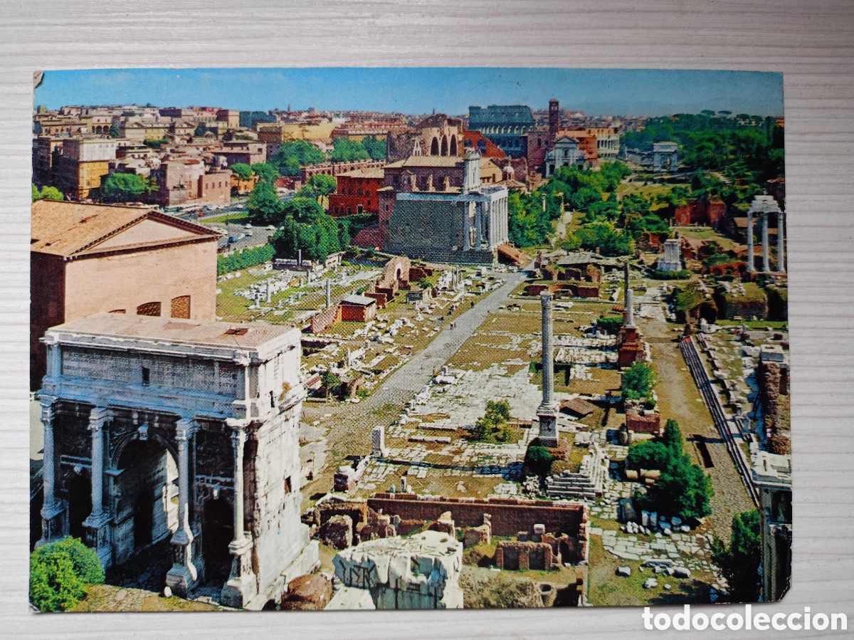 Postales: Antigua postal Roma foro romano Italia