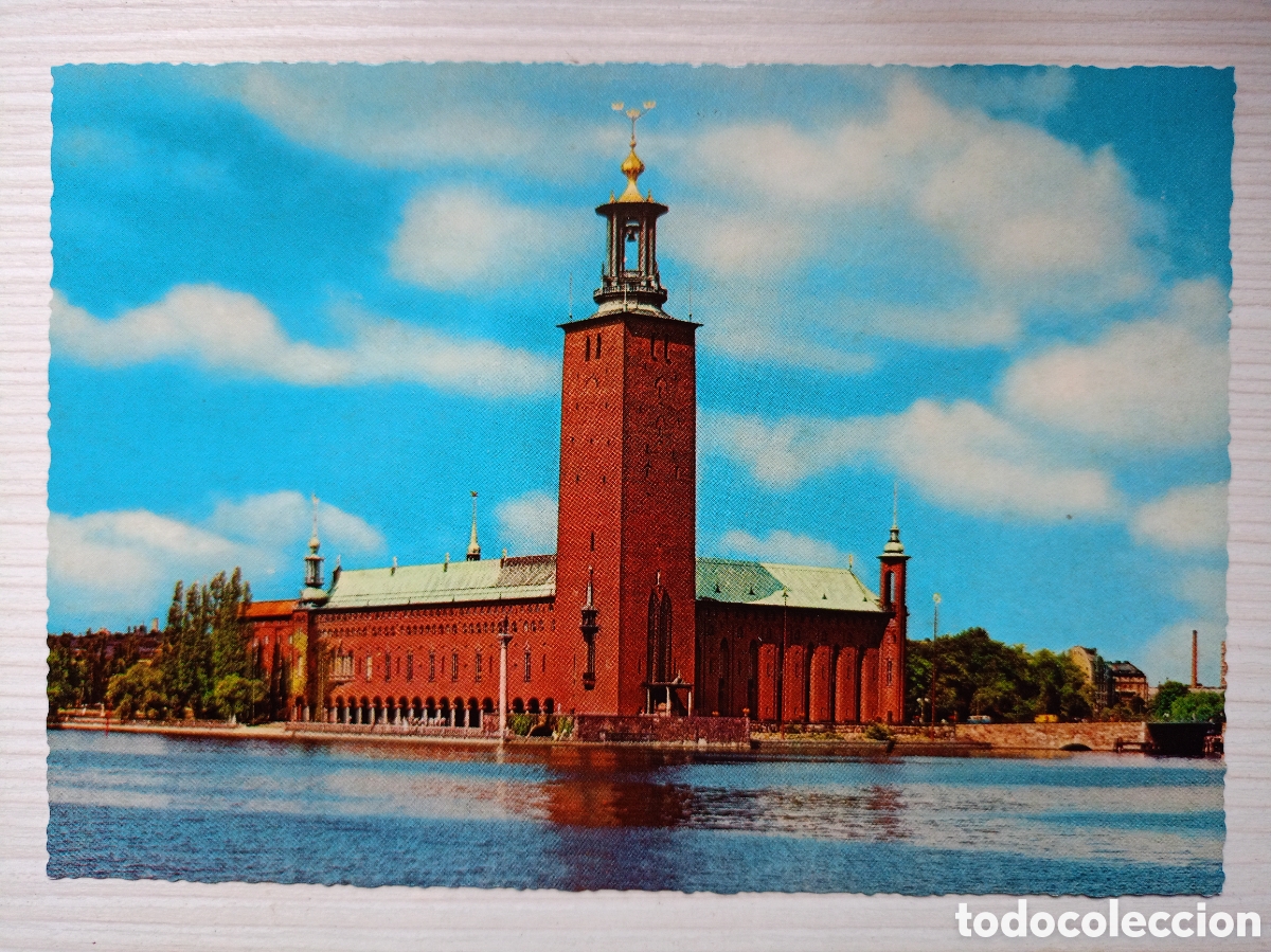 Postales: Ayuntamiento de Estocolmo (Stockholms stadshus) en Suecia.