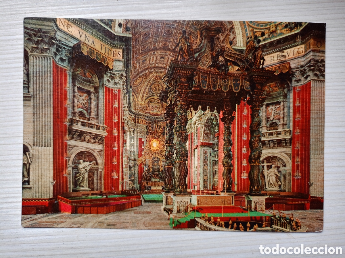 Postales: Bas&iacute;lica de San Pedro en la Ciudad del Vaticano.