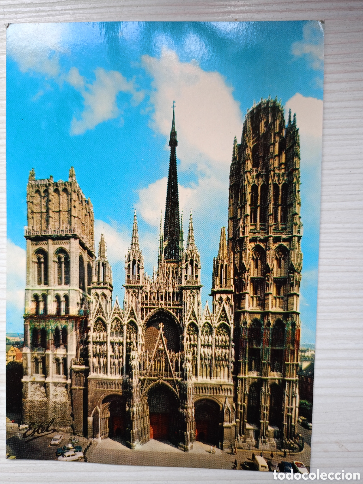 Postales: Vintage Postcard PC Rouen France Notre Dame Cathedral Facade Estel Unposted