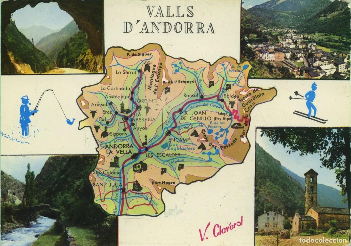 Postales: VALLS D'ANDORRA. Andorra. Diversos aspectos. Sin circular. ED. CLAVEROL