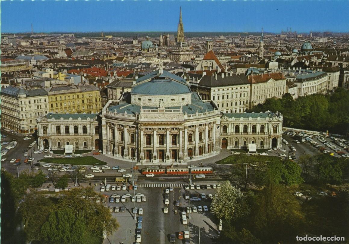 Postales: R-182-VIENA. Austria. The Burgtheater (Old Imperial Teatre). Sin circular. ED. RAU COLOR