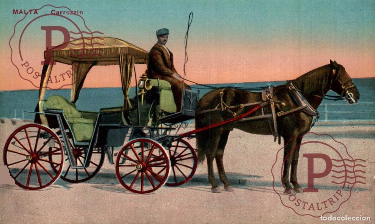 Postales: MALTA. MALTE. CARROZZZIN
