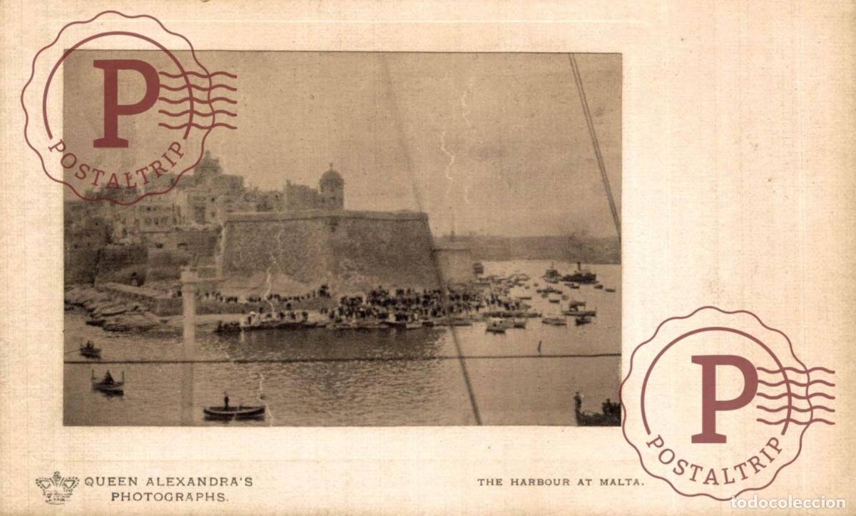 Postales: MALTA. MALTE. QUEEN ALEXANDRAS PHOTOGRAPHS. THE HARBOUR AT MALTA