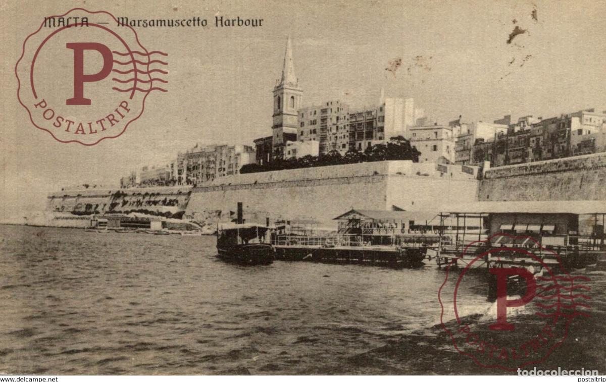 Postales: MALTA MARSAMUSCETTO HARBOUR
