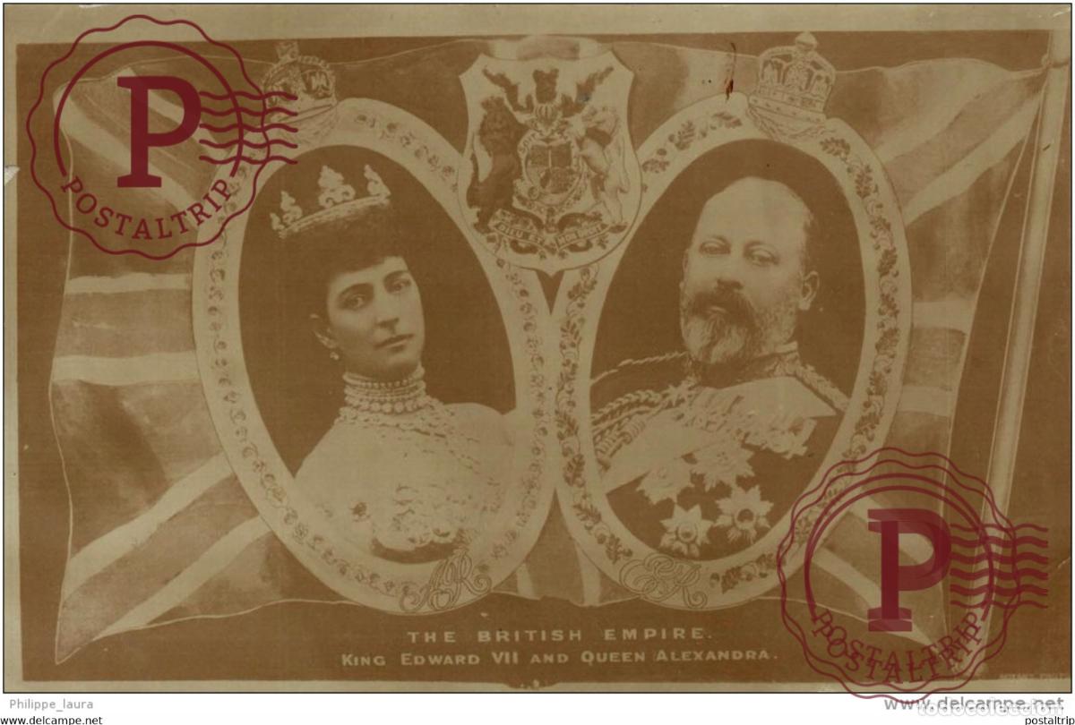 Postales: Fotopostalreal foto postcard the royal Family the british empire King Edward VII and Queen Alexandr