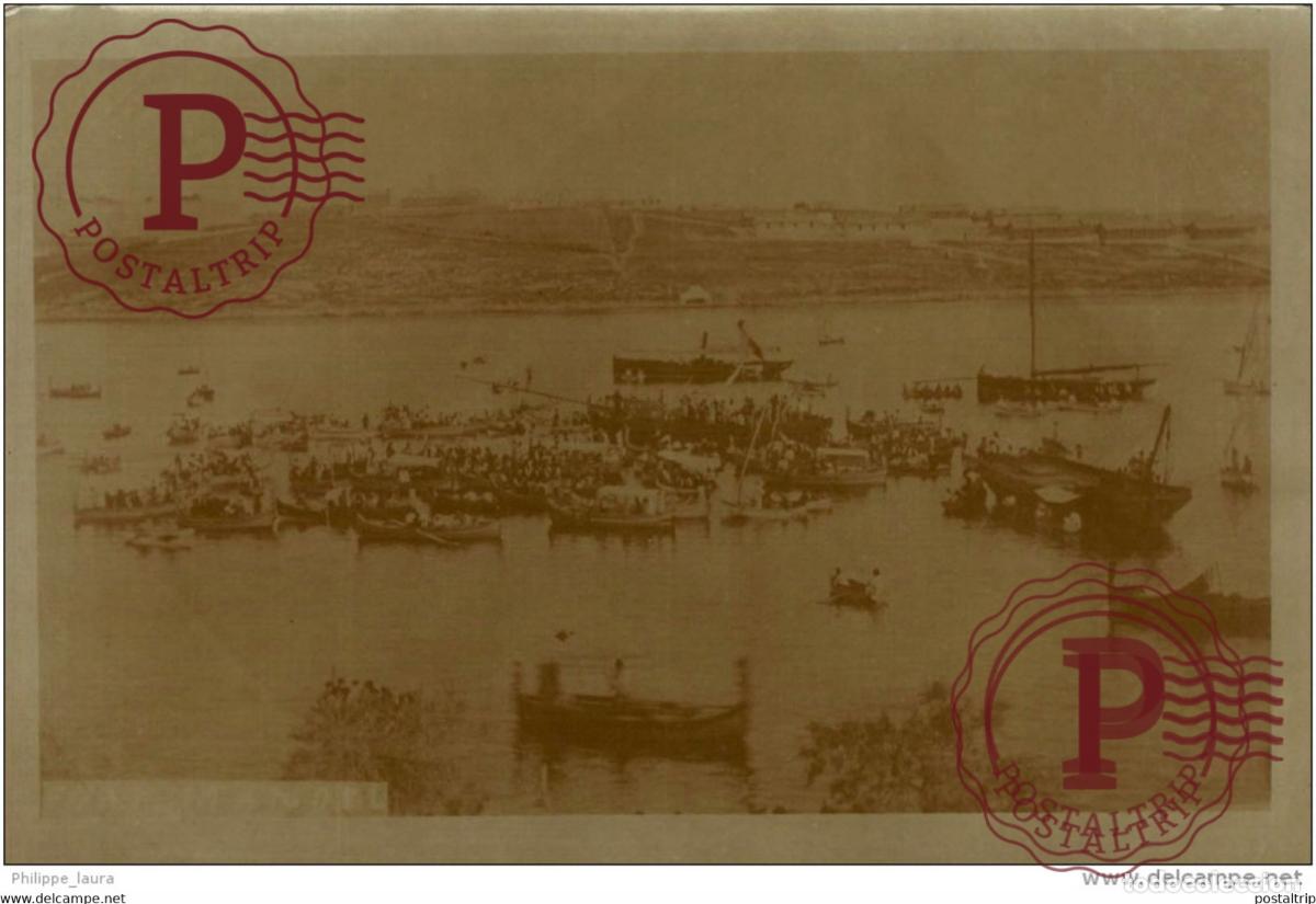 Postcards: +-1910 Malta Fotopostal Malta real fotopostcard Military Militar