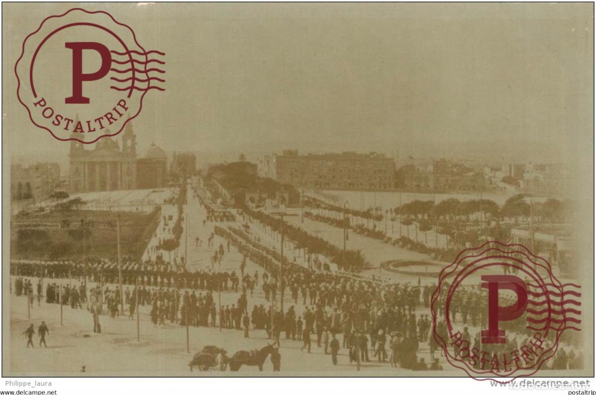 Postcards: +-1910 Malta Fotopostal Malta real fotopostcard Military Militar