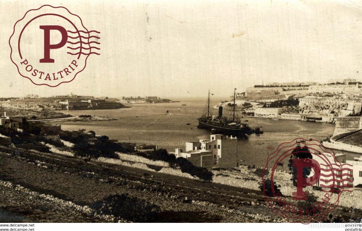 Postales: REAL PHOTO POSTCARD MALTA 1928