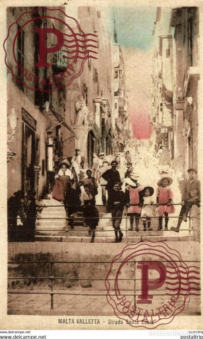 Postales: Malta - Valletta - Strada Santa Lucia