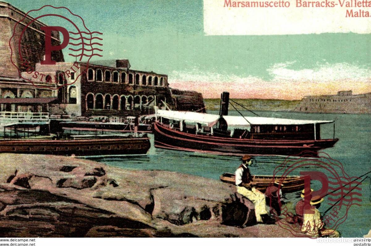 Postales: MALTA. MARSAMUSCETTO BARRACKS - VALLETTA