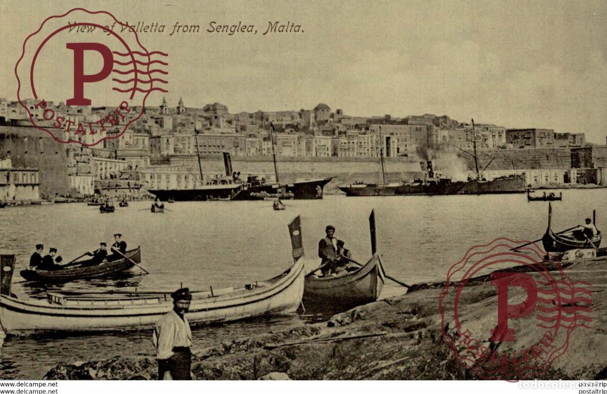 Postales: VIEW OF VALLETTA FROM SENGLEA, MALTA