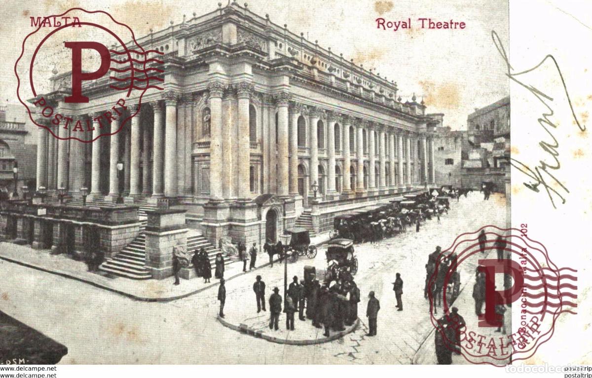 Postales: MALTA. VALLETTA. ROYAL THEATRE