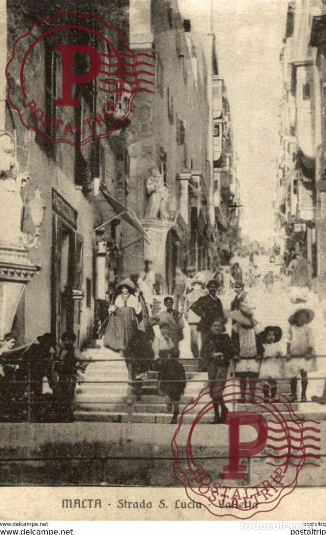 Postales: MALTA. VALLETTA. STRADA S. LUCIA - Foto 1