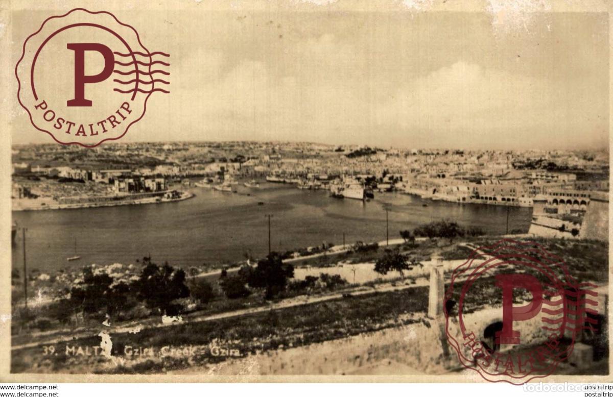 Postales: MALTA GZIRA CREEK. REAL PHOTO RPPC