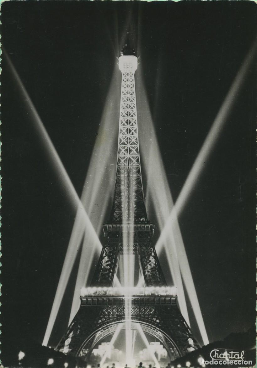Cartoline: N&ordm; 429-PAR&Iacute;S. France. La Tour Eiffel ilumin&eacute;e. Sin circular. EDITIONS CHANTAL