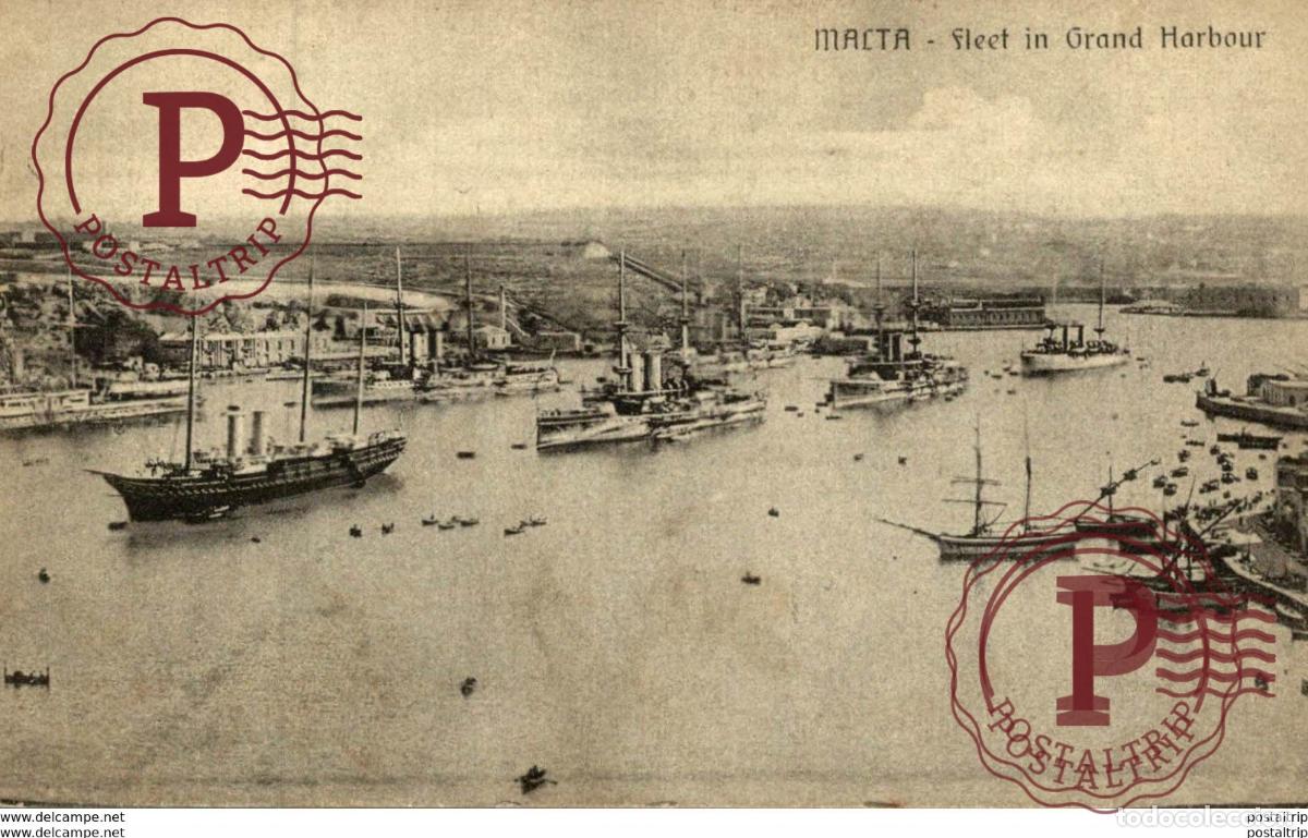 Cartoline: MALTA FLEET IN GRAND HARBOUR