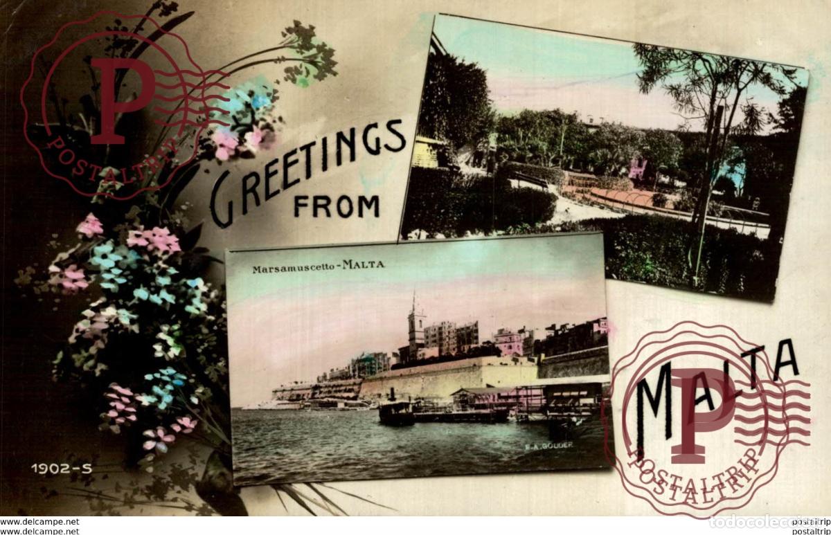 Cartoline: GREETINGS FROM MALTA MALTA