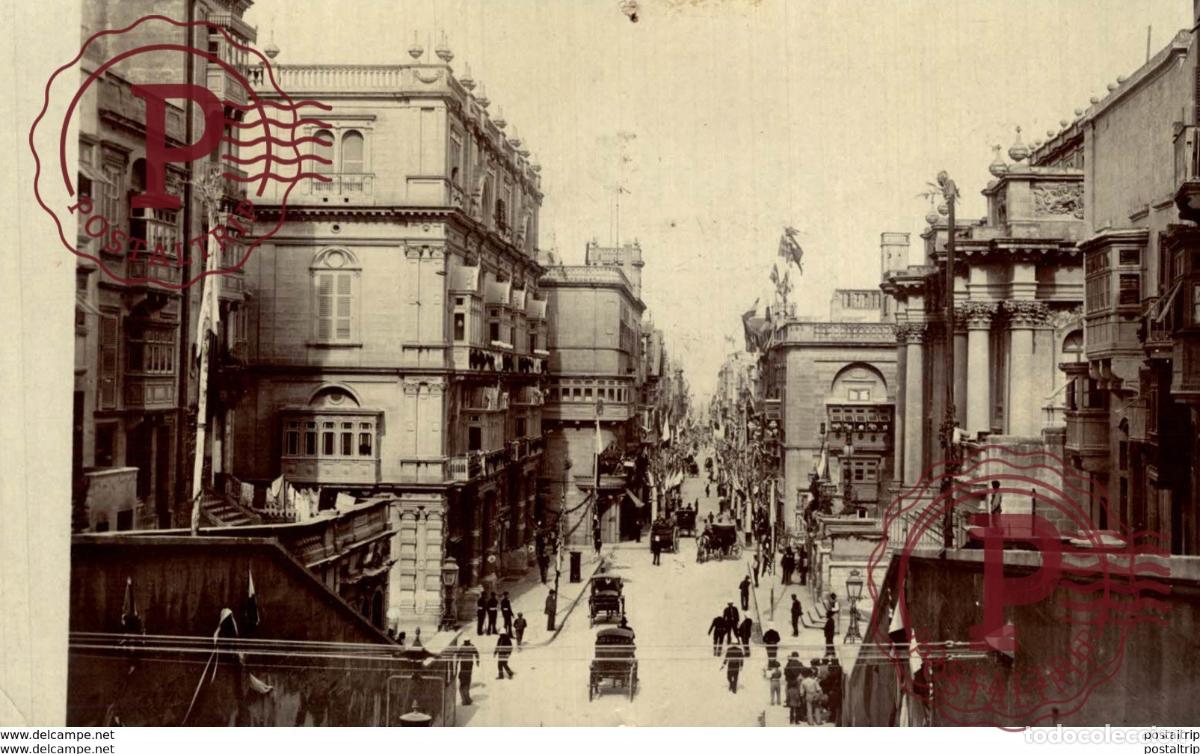 Postales: RPPC MALTA STRADA REALE - Foto 1