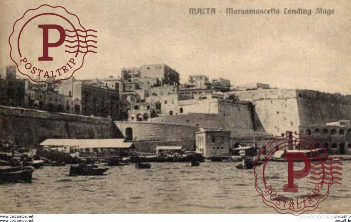 Postales: MALTA. MARSAMUSCETTA LANDING STAGE