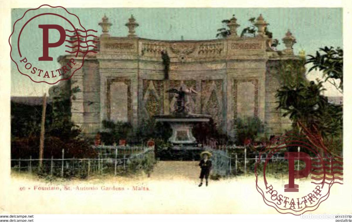 Postales: Fountain St Antonio Gardens Malta