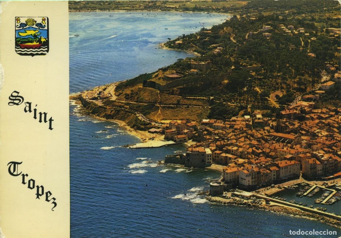 Postales: SAINT-TROPEZ. Vue g&eacute;n&eacute;rale. La C&ocirc;te d'Azur inoubliable. Sin circular. EDITIONS AZUR RIVIERA