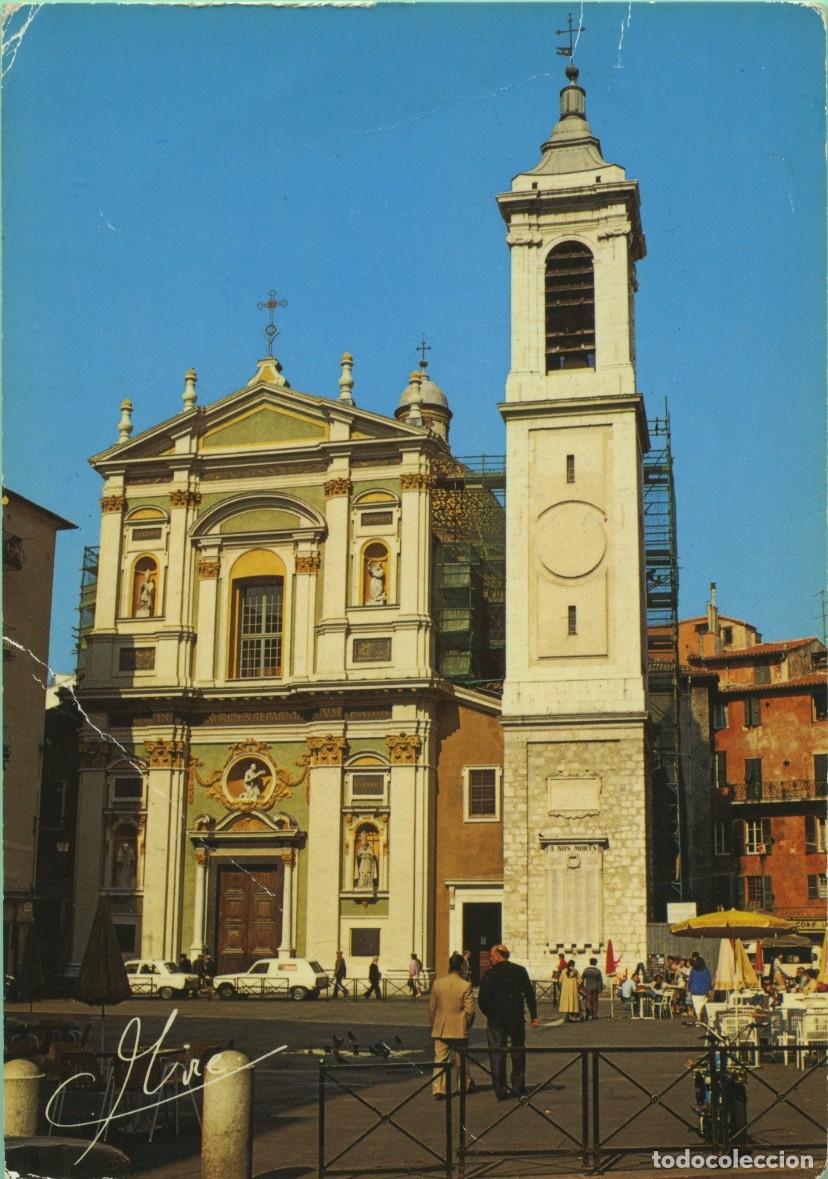 Postales: NICE (Alpes-Maritimes). La Cath&eacute;drale Ste Reparate. Place Rossetii. Sin circular. EDITIONS M.I.R.E.