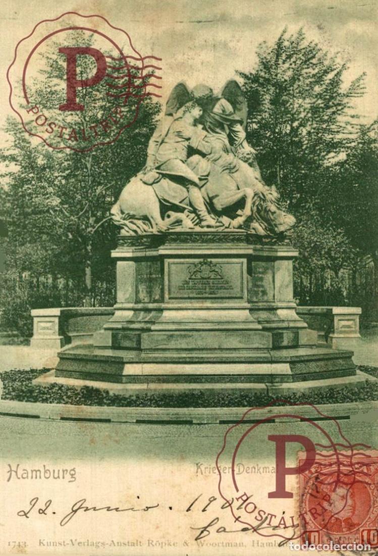 Postales: HAMBURG KRIEGER DENKMAL NACH CADIZ SPANIEN