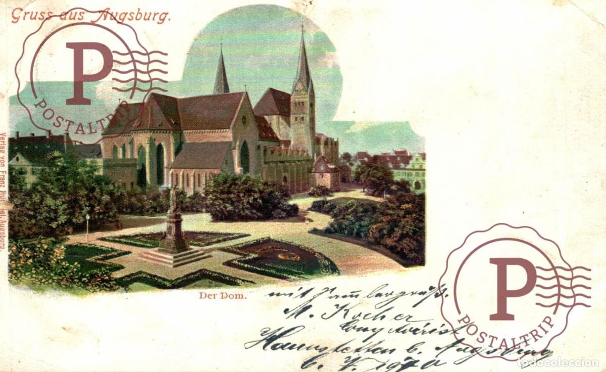 Postcards: 1900 AUSBURG GRUSS AUS DER DOM