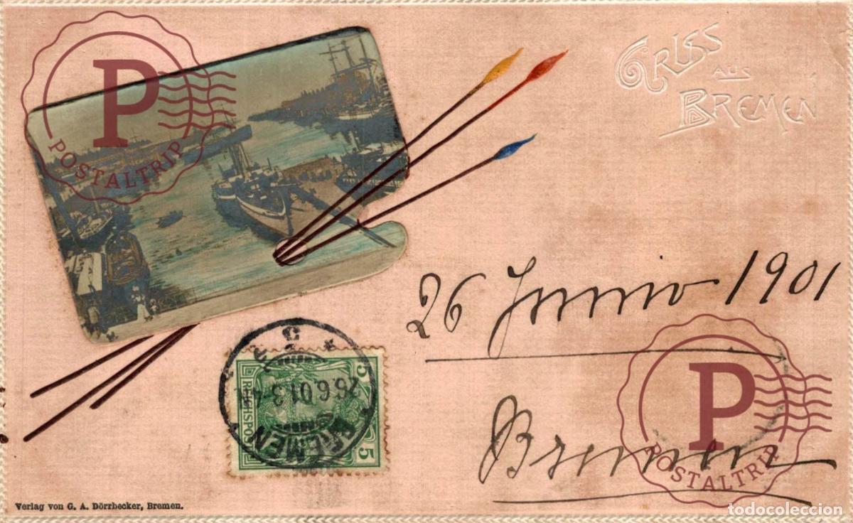 Cartoline: 1901 GRUSS AUS BREMEN PHOTO