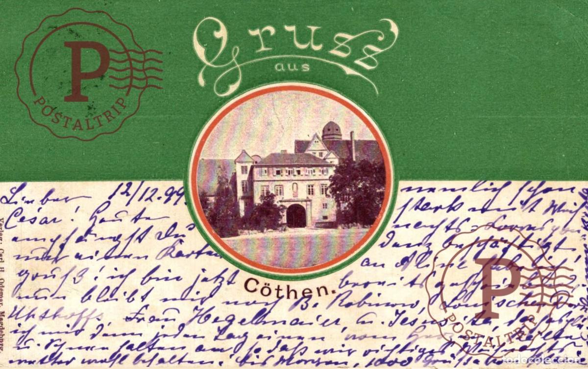 Cartoline: 1899 Gruss Aus C&ouml;then