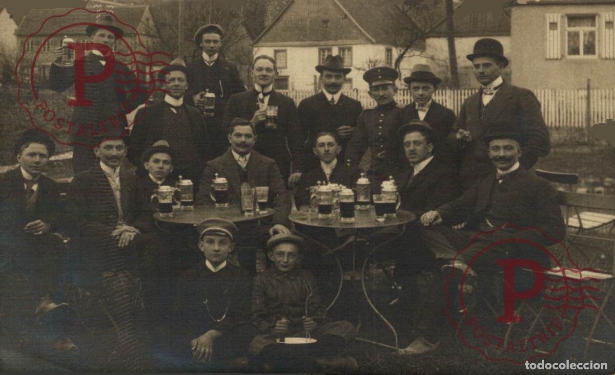 Cartoline: CARTE PHOTO OTTO LOWER NEUSTADT a. d. Haardt ALCHOOL ALCOHOL BIER BIERRE CERVEZA