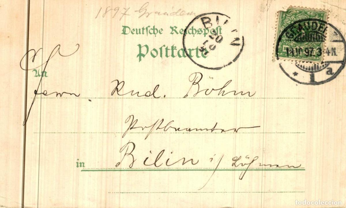 Postales: GRAUDENZ: Gruss aus Graudenz, lithographie multi-vues 1897 - Foto 2