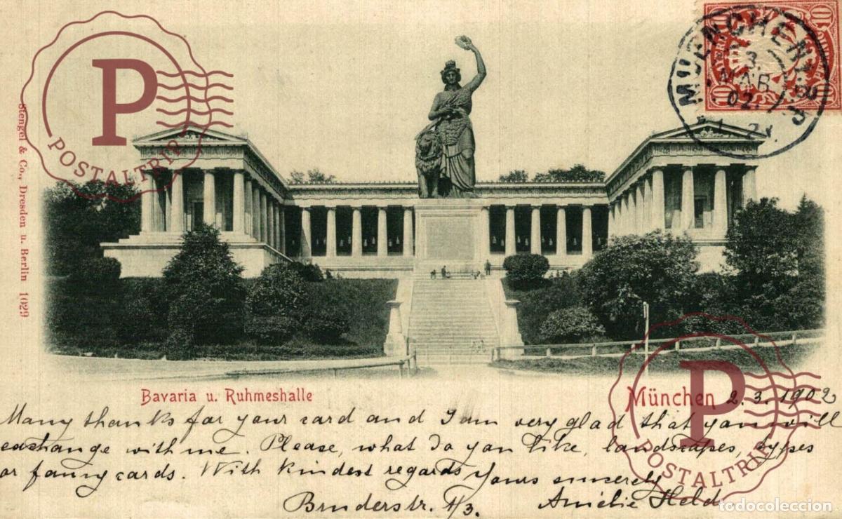 Postales: M&uuml;nchen - Bavaria und Ruhmeshalle - Foto 1