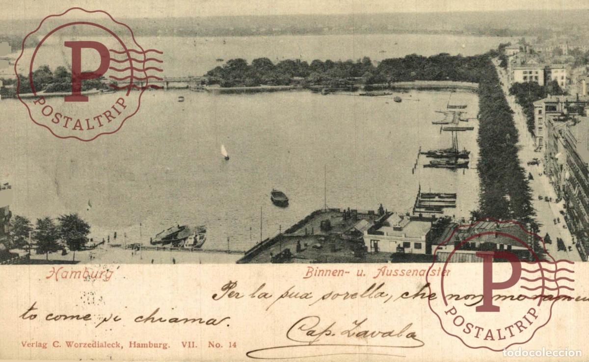 Postales: HAMBURG BINNEN AUSSENALSTER