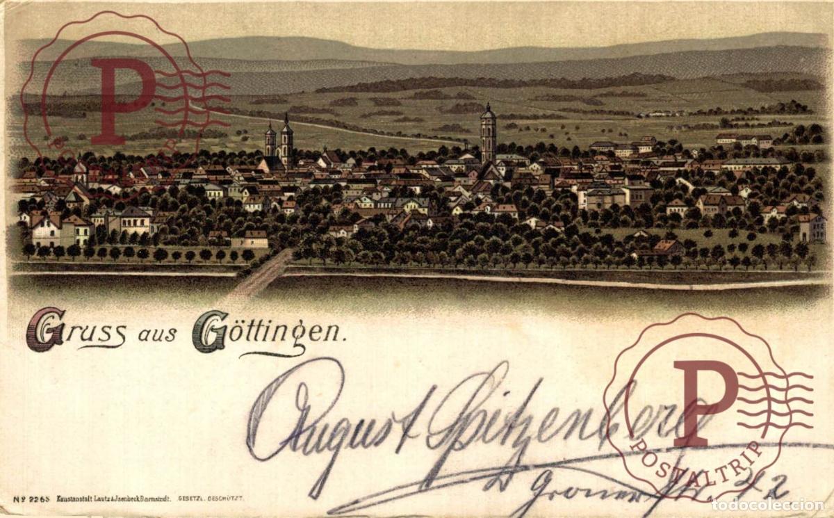 Postales: 1898 GRUSS AUS GOTTINGEN 1898