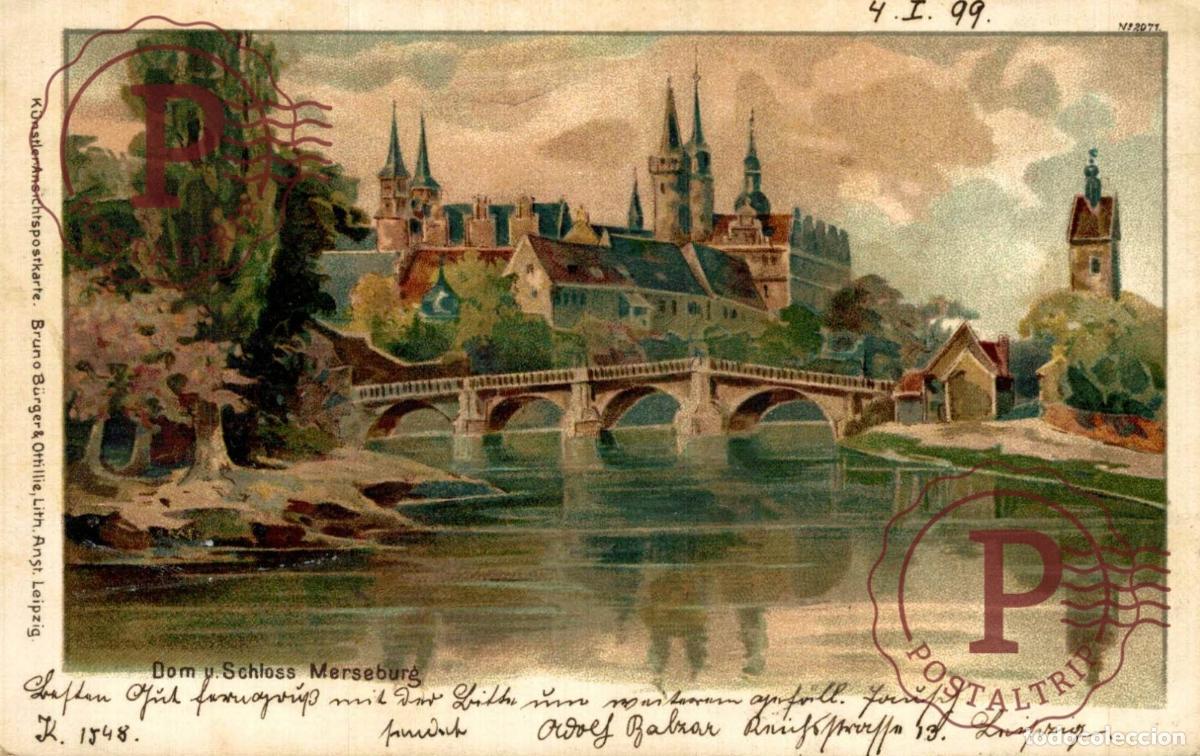 Postales: 1899 DOM SCHLOSS MERSEBURG