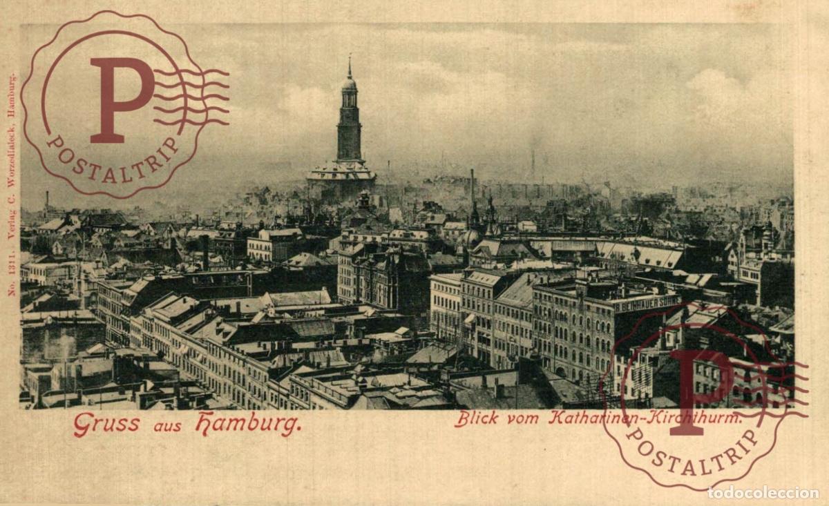 Postales: Hamburg Mitte Blick vom Catharinenkirchturm St Katharinen