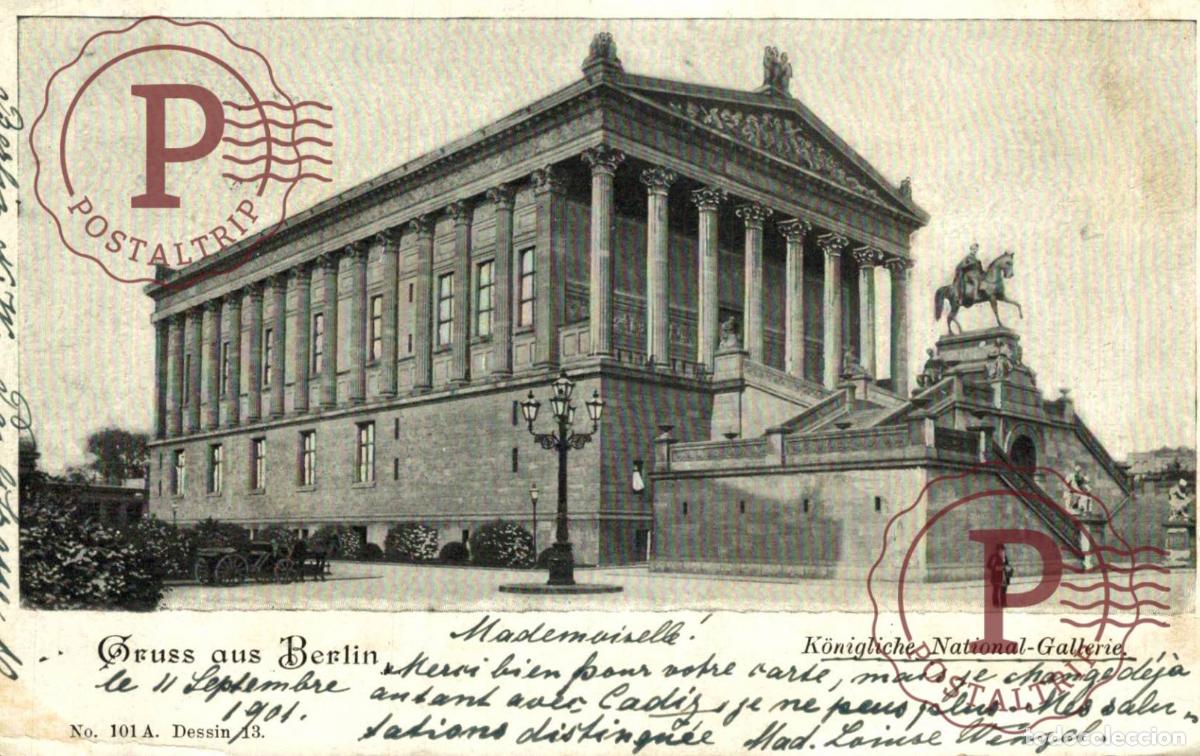 Postales: GRUSS AUS BERLIN KONIGLICHE NATIONAL GALLERIE