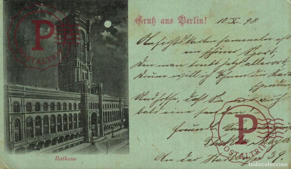 Postales: GRUSS AUS BERLIN 1898 RATHAUS