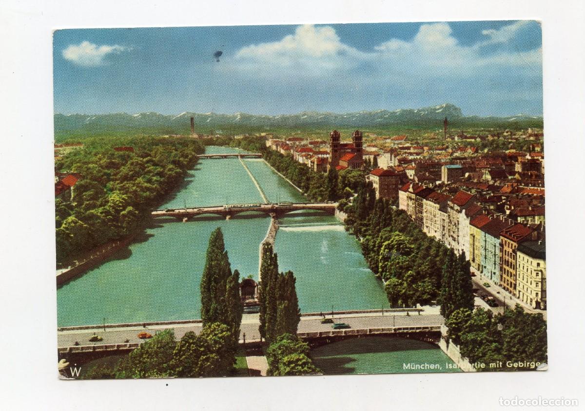 Postales: Postal de Munchen (Munich) &rdquo;Isar et Alpes&rdquo; n&ordm; serie 326 Escrita y circulada