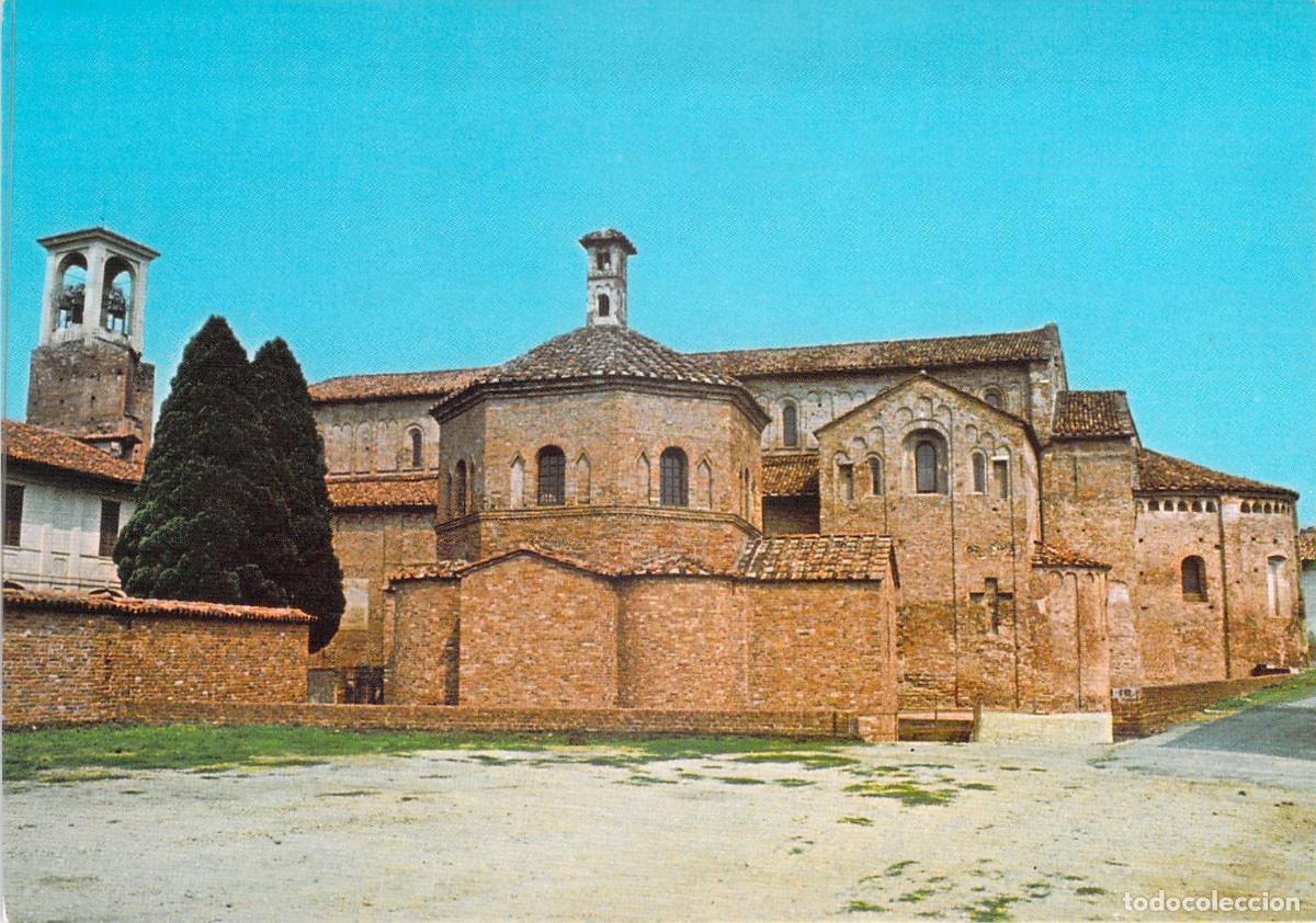 Postales: Postal Lomello, Italia: Bas&iacute;lica de Santa Maria y Baptisterio