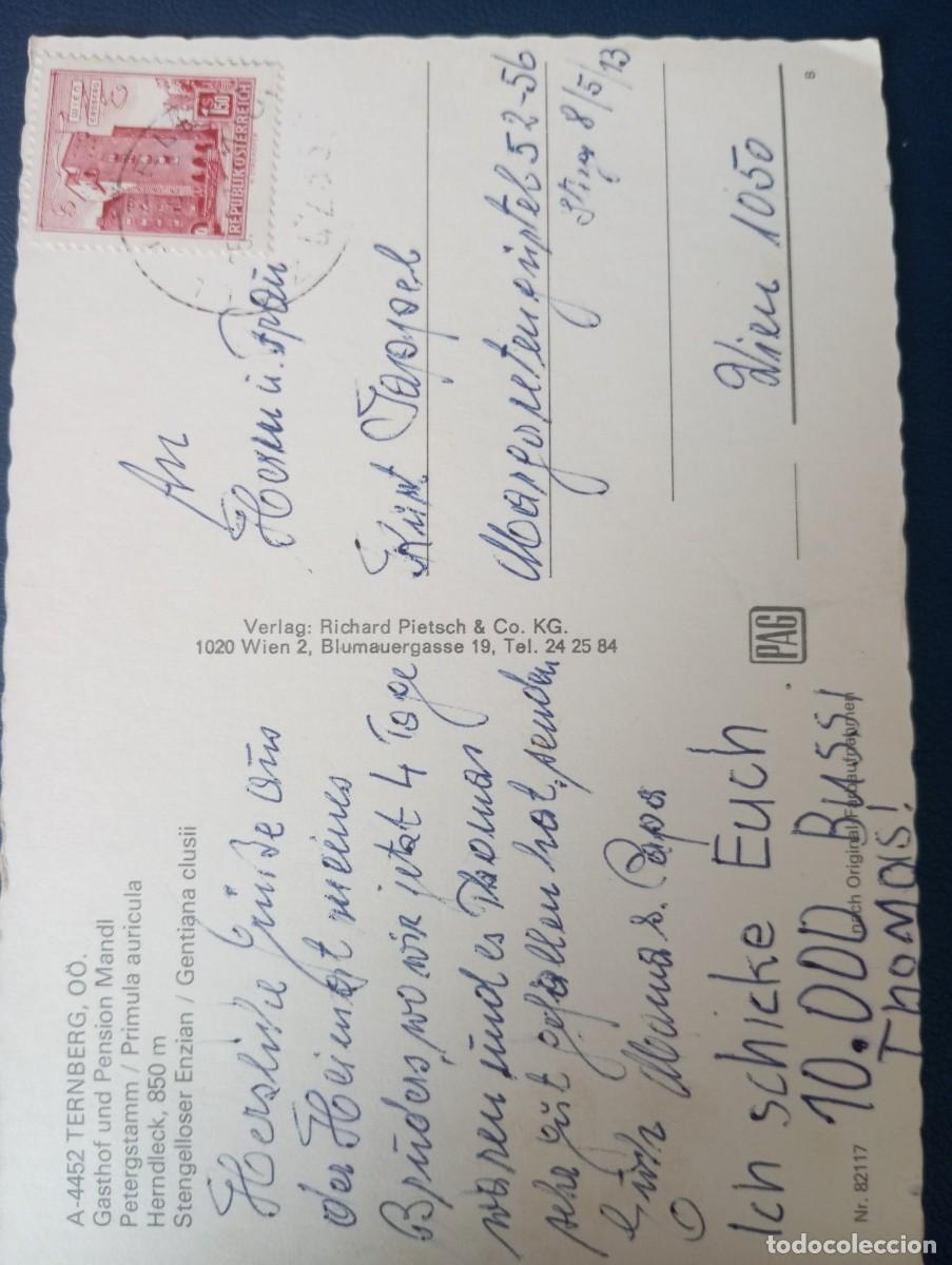 Postales: POSTAL AUSTRIACA , TERNBERG CIRCULADA, - Foto 2